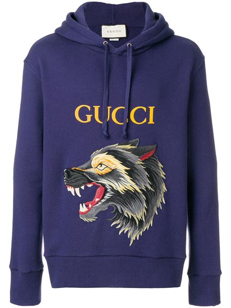 gucci sweatshirt with wolf hoodie|gucci hoodie price.